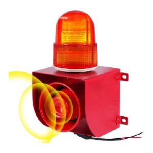 AC110V-120V Industrial Siren Alarm Strobe Light-120dB Loud Horn