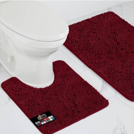 Bathroom Rugs 30x20, Extra Soft Absorbent Chenille Bath Rugs